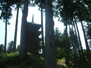 120805妙宣寺五重塔を@エコカフェ(佐渡島).JPG